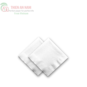 Serviette de boisson en pâte de bois vierge 1 pli 9.5x9.5 "18gsm 1/4 pli couleur gaufré imprimé sac style papier uni Serviettes 8 - Product Image 1