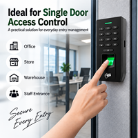 Système de contrôle d'accès autonome par empreinte digitale, carte RFID, code PIN, 12V avec relais et sortie Wiegand pour entrée de magasin à porte unique