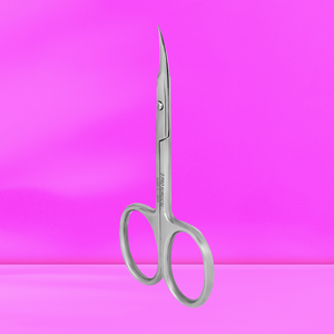 Ciseaux à cuticules professionnels 3Pro, soin des ongles, SP-11-18, pédicure, lame droite et incurvée, céramique, manche en plastique, logo personnalisé - Product Image 5