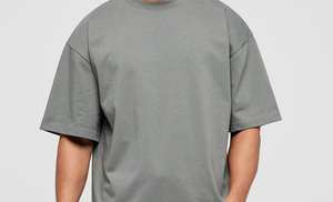 T-shirt oversize délavé pour homme avec logo imprimé 100% coton T-shirt grande taille T-shirts grands et grands T-shirt coupe ample - Product Image 5