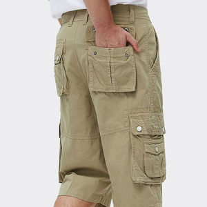 Pantalones cortos de carga para hombre hechos a medida de nuevo estilo, pantalones cortos de carga para hombre de color sólido a la venta, pantalones cortos de carga para hombre hechos en Pakistán - Product Image 3