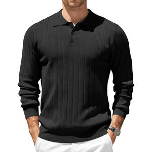 Polo de Canalé para Hombre, Diseñado para una Comodidad Diaria Suave, con Silueta Moderna y Aspecto Limpio, Ideal para un Estilo Versátil - Product Image 6