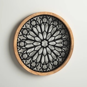 Style unique dernière conception de fleur bleue nouveaux Accents décoratifs Accessoires de maison en métal multicolore Art mural utilisation de la décoration intérieure - Product Image 6