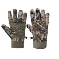 Guantes de Caza de Cuero Resistentes para Hombre - Uso en Exteriores, Tejido Transpirable, Agarre Antideslizante, Duraderos, Absorben la Humedad, Secado Rápido