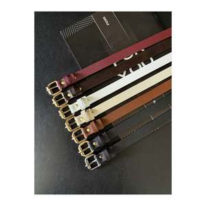 7-Piece Square Buckle Thin Women's <b>Belt</b> (Waist <b>Belt</b>, <b>Dress</b> <b>Belt</b>, Skirt <b>Belt</b>, Trouser <b>Belt</b>) - Multicolored - Product Image 4