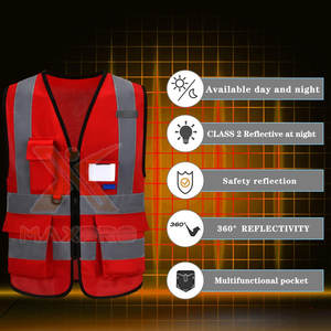 Custom Design Premium Quality Safety <b>Reflective</b> <b>Vest</b> Light Weight Solid Color Safety <b>Reflective</b> <b>Vest</b> - Product Image 6