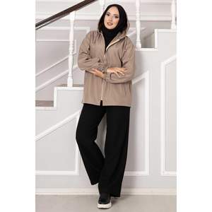 Trench court zippé en vison - Product Image 5