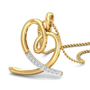 Hot Selling Minimalist Heart Pendant Necklace Boho Brass Necklace Women 18k Gold Plated Swirl Gemstone Heart Wholesale/OEM/ODM - Product Image 6
