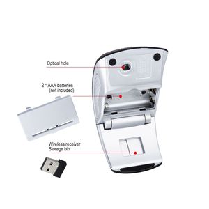 3D Phong Cách Có Thể Gập Lại Không Dây Chuột Quang Mới Arc Chuột Chơi Game Thiết Kế Thanh Lịch Thích Hợp Cho Món Quà Cho Sử Dụng Cá Nhân - Product Image 3