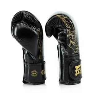 Gants de boxe Fair tex, vente chaude, gants de combat noirs imprimés, couleurs et tailles personnalisées, gants de boxe en cuir de vache sport - Product Image 6