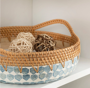 ถาดรองเสิร์ฟไม้ไผ่หวายเป็นมิตรต่อสิ่งแวดล้อมบรรจุภัณฑ์ผลิตด้วยมืองานหัตถกรรมจากเวียดนามขายส่ง - Product Image 2