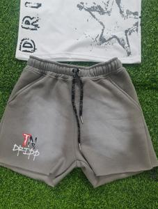 Venta al por mayor transpirable mujeres dos piezas manga corta Boxy camiseta con pantalones cortos conjuntos Fitness Outfit mujeres Twin Sets - Product Image 5