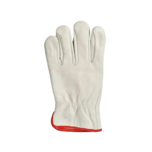 Venta al por mayor cuero de vaca personalizar Logo Heavy Duty cuero conductor guantes mano protección hombres Real sólido cuero guante para hombres - Product Image 2