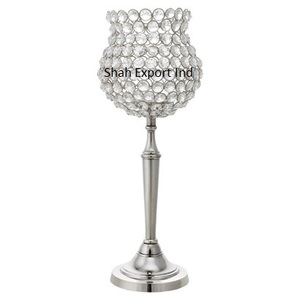 Nouveaux centres de table de mariage en cristal décoratifs porte-ouragans pour les fêtes de mariage décorations de table - Product Image 4