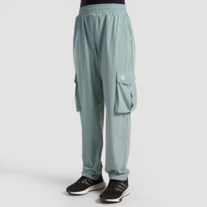 Pantalon Cargo Ristic à Taille Élastique 100% Coton pour Homme – Décontracté et Habillé, Extensible, Taille XL, Logo Personnalisable, Lavage Menthe - Product Image 1