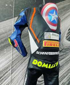 Traje de Motociclismo de Cuero, Traje de Motociclismo de Cuero Grueso Hecho en Pakistán, Ropa de Motociclismo, Traje de Carreras, Calidad Premium Kangaroo - Product Image 3