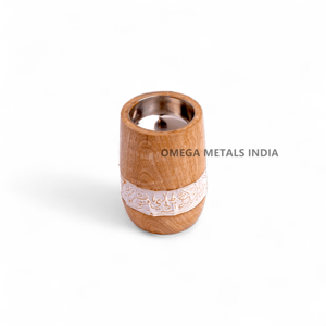 Quemador de Incienso de Metal y Madera, Porta Incienso Bakhoor, Tamaño Pequeño, Decoración Árabe para el Hogar, Artículo de Regalo, Exportador Mayorista, Fabricante - Product Image 1