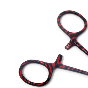 คีมหนีบเครื่องมือทันตกรรมแบบโค้งสีแดง5.5นิ้วทำจากสเตนเลสสตีล - Product Image 6