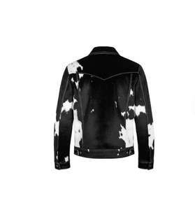 Chaqueta Unisex de Cuero Vacuno con Pelo Desgastado - Abrigo de Cuero Genuino con Pelo Auténtico - Product Image 6