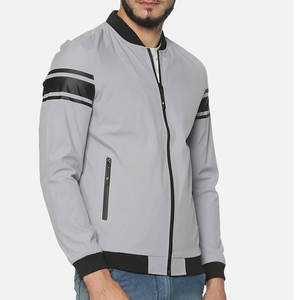 Blouson d'aviateur en nylon imperméable pour hommes avec col montant et logo avant Logo personnalisé nouveau design en gros - Product Image 6