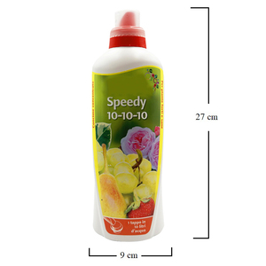 Speedy 10-10-10 Bio fertilizzante liquido concentrato 1 litro per la nutrizione delle radici e delle foglie ha migliorato la fruttificazione per le piante - Product Image 2