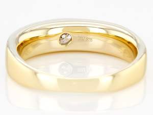 Bagues de Fiançailles et d'Anniversaire Artisanales Shama Gems en Argent Sterling 925 Plaqué Or avec Moissanite Sertie Clos de Luxe - Product Image 2