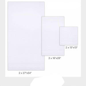 Serviette de bain en coton blanc 500 GSM 100x150, broderie personnalisée, tissage durable avec logo personnalisé - Product Image 4