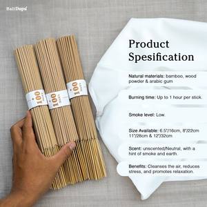 Long Burning Eco-Friendly Bamboo Incense Sticks-Scents Amber Rose (Gulab) Jasmine (Mogra/Chameli) Nag Champa Tuberose - Product Image 2
