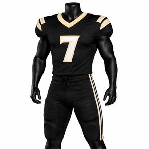 Uniformes de Fútbol Americano Juveniles Sublimados de la Más Alta Calidad, Diseño Personalizado, Jersey de Tela Tackle Twill, Pantalones Integrados, Unisex - Product Image 1