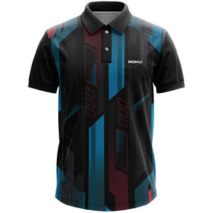 เสื้อทีมคริกเก็ตของผู้ชายเสื้อทีมออกกำลังกายระบายอากาศได้ดีแห้งเร็วน้ำหนักเบาพิมพ์ลายระเหิด - Product Image 1