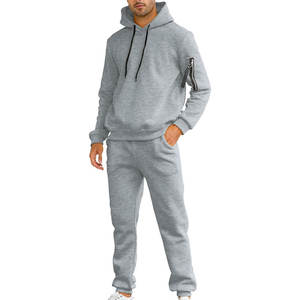 Warm Ups Chándal Conjuntos de dos piezas Chándal de hombre Colección de invierno Jogging & Training Chándal con logotipo personalizado Oem - Product Image 1