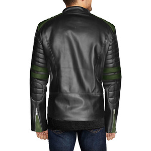 Chaqueta de Cuero Sintético PU para Hombre, Diseño Vintage de Motocicleta, Estilo Pakistaní, con Cremallera, Venta al por Mayor - Product Image 3