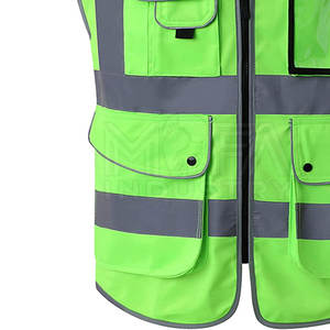 Gilets de sécurité durables et légers avec bandes réfléchissantes parfaits pour la construction, les travaux routiers et la sécurité extérieure - Product Image 5