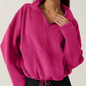 Sudadera con Capucha de Forro Polar Personalizada Vintage para Mujer, Sudadera de Invierno, Ecológica, Transpirable, de Secado Rápido, 2 Piezas - Product Image 3