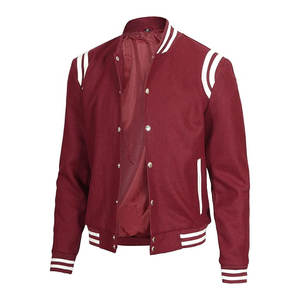 Veste universitaire pour hommes la plus vendue High Street Style Canvas Ventes directes d'usine avec service OEM Nouveau design Veste universitaire à bulles - Product Image 3