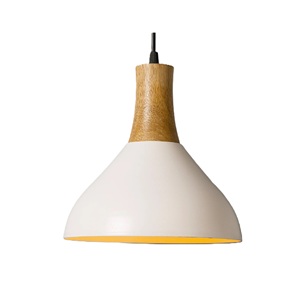 Lámpara colgante de techo de forma ancha de lámpara de madera superior marrón con color dorado con colores y tamaños personalizados - Product Image 3