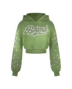 Conjunto de Dos Piezas para Mujer, Estilo Vintage, Color Sólido, Invierno, Lavado Ácido, Ecológico, Poliéster/Algodón, Sudadera con Capucha y Pantalones Gruesos - Product Image 2