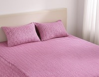 Sinada Home simple couleur rouge ovale rayé 57 fil tissé 35cm profondeur feuille élastique et taie d'oreiller