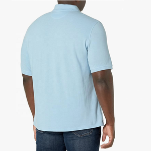 Camisas Transpirables de Talla Grande para Hombre, Pique, 220 Gramos, Algodón y Poliéster, Manga Corta, Diseño Liso, Casual - Product Image 2