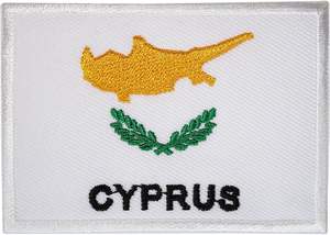 แผ่นปะติดธงชาติไซปรัส งานปักคุณภาพพรีเมียม แผ่นปะติดธงชาติยุโรปแบบรีดติด - Product Image 2