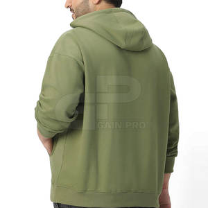 Sweats à capuche oversize pour hommes en coton mélangé, pull décontracté, streetwear tendance, sweats à capuche à manches longues - Product Image 4