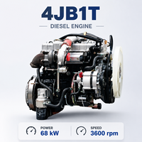 Moteur diesel complet SCDC ISU 4JB1T 2,771 L 68 kW 92 ch 3600 tr/min avec turbocompresseur pour camionnette légère, remplacement de moteur de véhicule