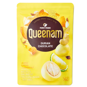 Venta Caliente, Envío Rápido, Excelente Calidad, Chocolate Puro en Grageas, OEM/ODM, HALAL, Nueces de Anacardo y Almendras Recubiertas de Durian, 75G, Mejor Precio - Product Image 1