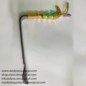เดอร์สันก้ามปูสแตนเลสสตีลอุปกรณ์ผ่าตัดท่อดูดใยแก้วนำแสงขนาด240มม. ผ่านการรับรอง CE จาก Davicon Enterprises - Product Image 5