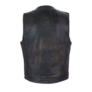 Chaqueta de Motociclista de Piel de Oveja Genuina de Alta Calidad, Talla Grande, Resistente al Viento, Ecológica, con Bolsillos con Cremallera, Botones y Colores Personalizados - Product Image 3