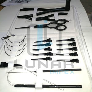 LUNAR New Pro Tape Press Plier Kit de herramientas para extensiones de cabello en negro mate Acero inoxidable Nylon Etiquetado de marca personalizado disponible - Product Image 5