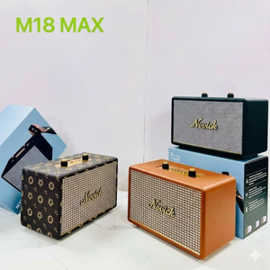 Altavoz Portátil Inalámbrico M18 MAX Vintage <span class=keywords><strong>de</strong></span> Tela, <span class=keywords><strong>Boombox</strong></span> <span class=keywords><strong>de</strong></span> 20W con Bajos Potentes, Subwoofer para Fiestas al Aire Libre, Venta al Por Mayor - Product Image 5