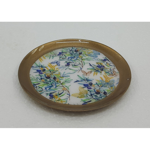 Assiettes de service rondes en bois au design personnalisé, décalcomanie émaillée finie pour la maison et les hôtels, vaisselle et assiettes de table faites à la main - Product Image 5