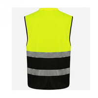Chaleco de Seguridad Reflectante de Alta Visibilidad Azul Personalizado para Hombre, para Trabajo en Exteriores y Construcción, Tejido de Malla de Poliéster Transpirable