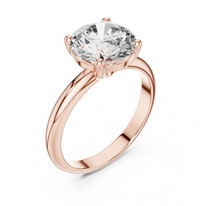 2.5ct Round Brilliant Cut Moissanite <b>Solitaire</b> <b>Ring</b> 925 Sterling <b>Silver</b> 4-Prong Engagement <b>Ring</b> - Product Image 4